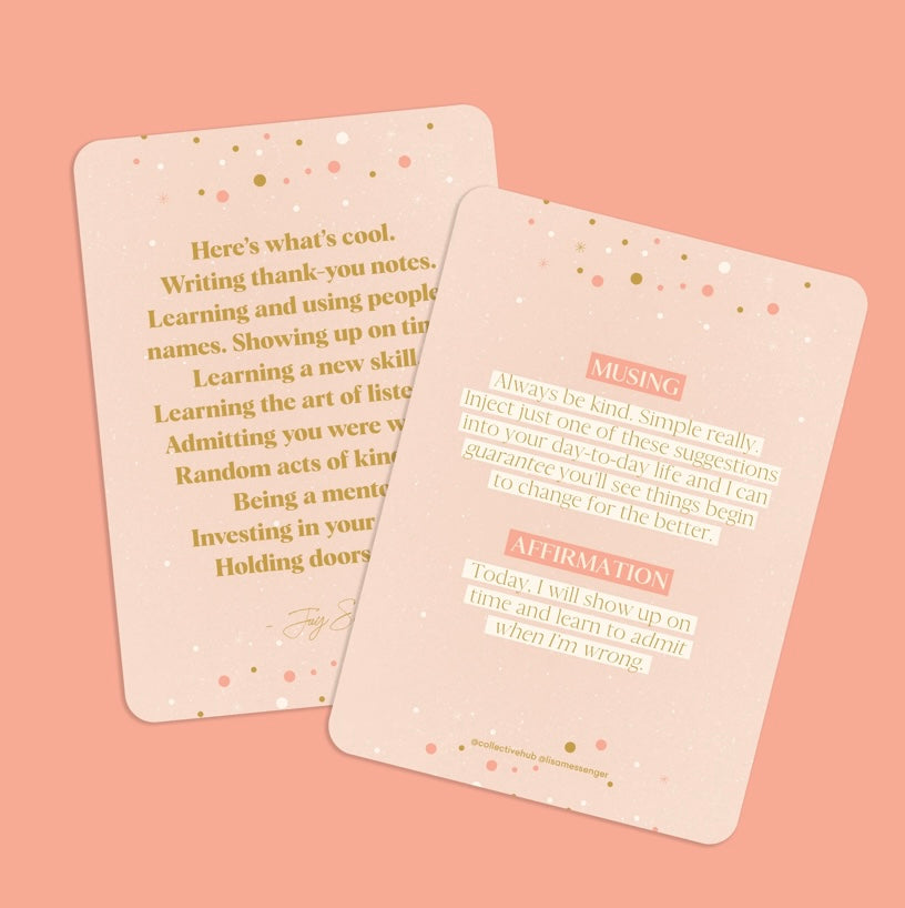 Collective Hub Affirmations to Guide Your Journey Box Card Set