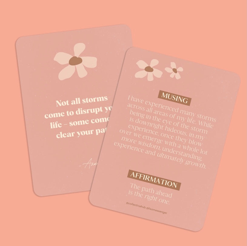 Collective Hub Affirmations to Guide Your Journey Box Card Set
