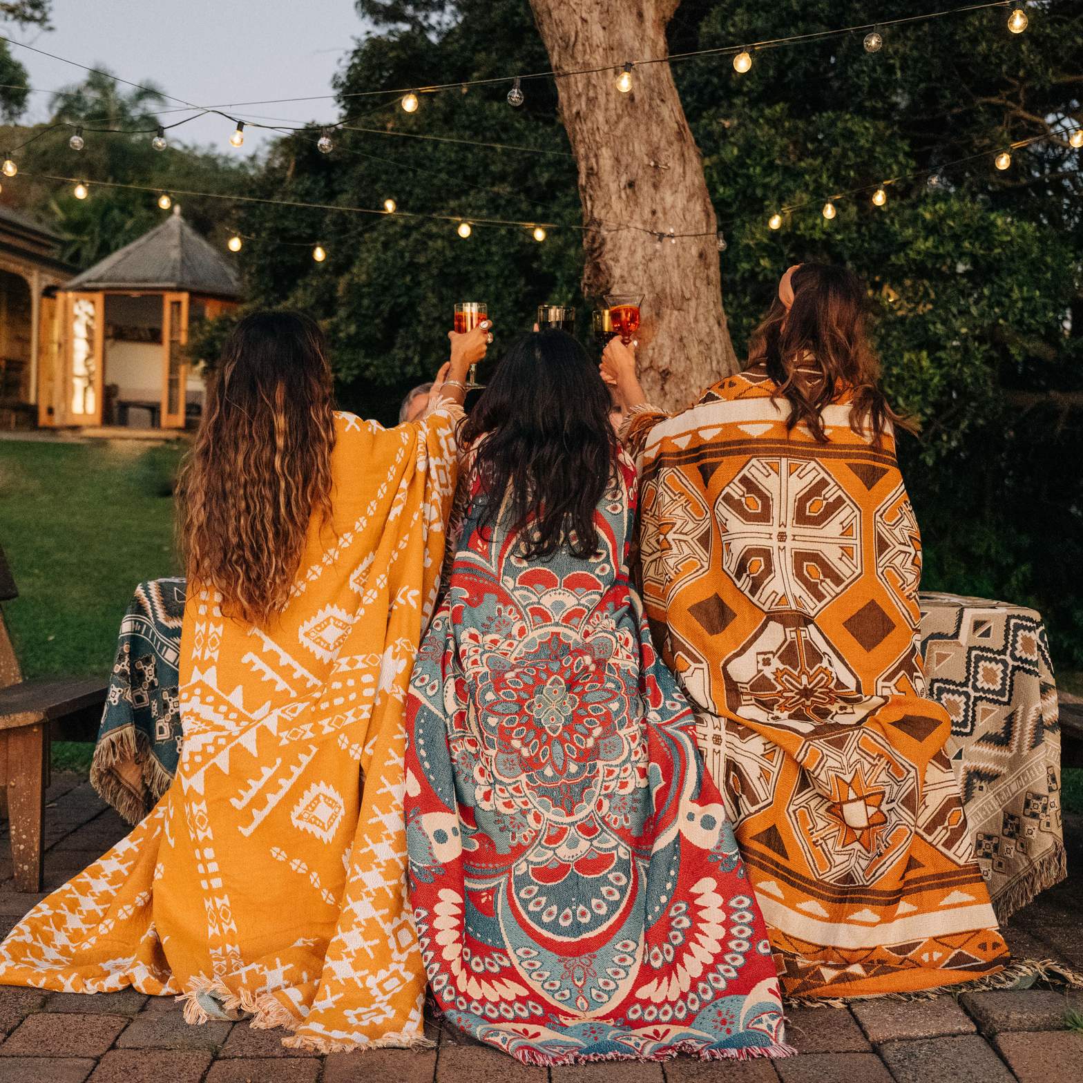 'GOOD DAY SUNSHINE' WOVEN PICNIC RUG/THROW