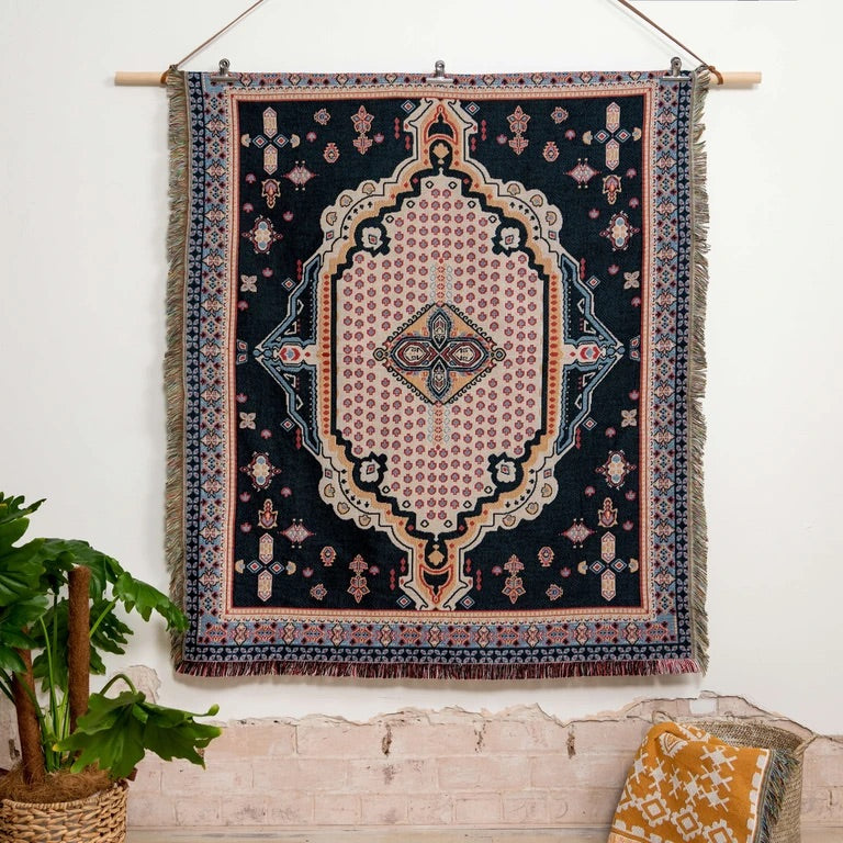 Hendeer 'TICKET TO RIDE' WOVEN PICNIC RUG