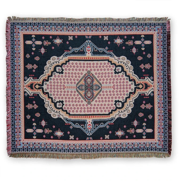 Hendeer 'TICKET TO RIDE' WOVEN PICNIC RUG