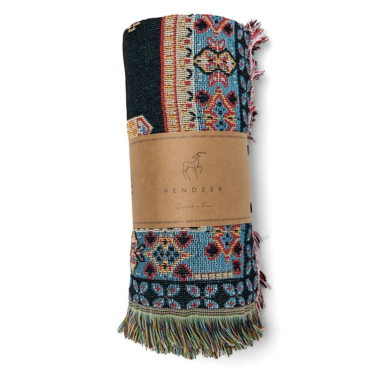Hendeer 'TICKET TO RIDE' WOVEN PICNIC RUG