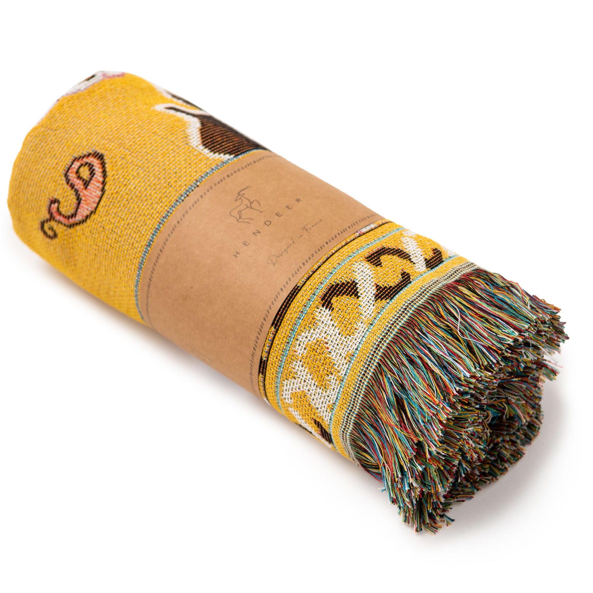 Hendeer 'HERE COMES THE SUN' WOVEN PICNIC RUG