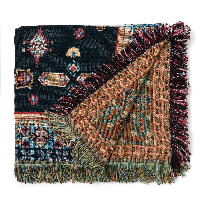 Hendeer 'TICKET TO RIDE' WOVEN PICNIC RUG